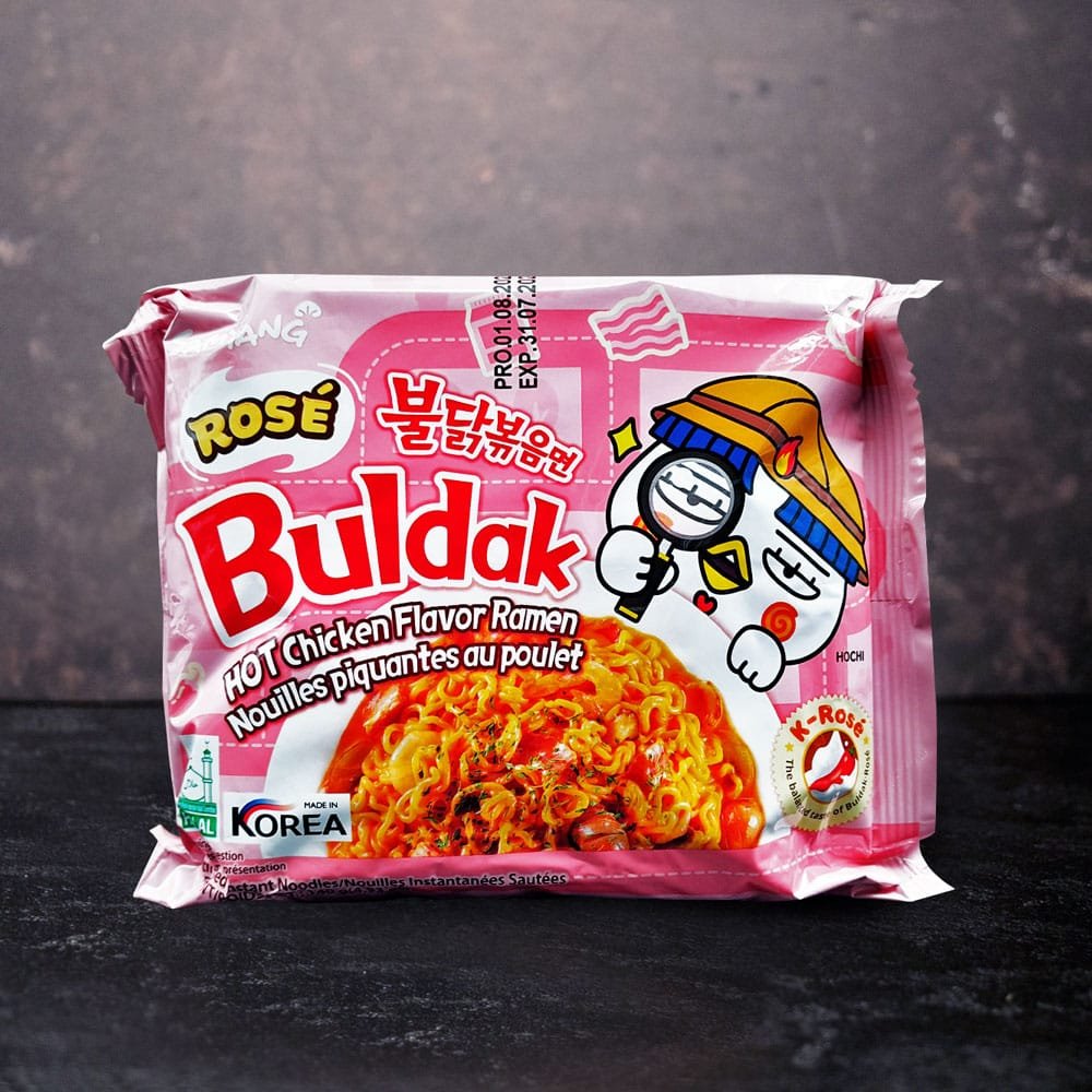Buldak hot chicken Rose' flavour ramen 