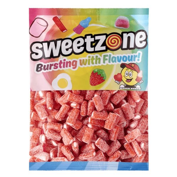 Sweetzone fizzy strawberry pencils 180 grams