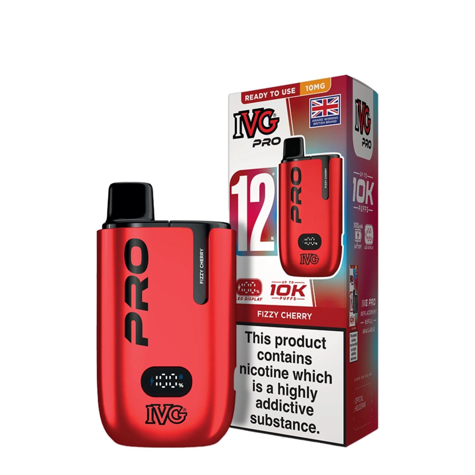 IVG PRO 12 Starter Kit 10mg rechargeable vape kit